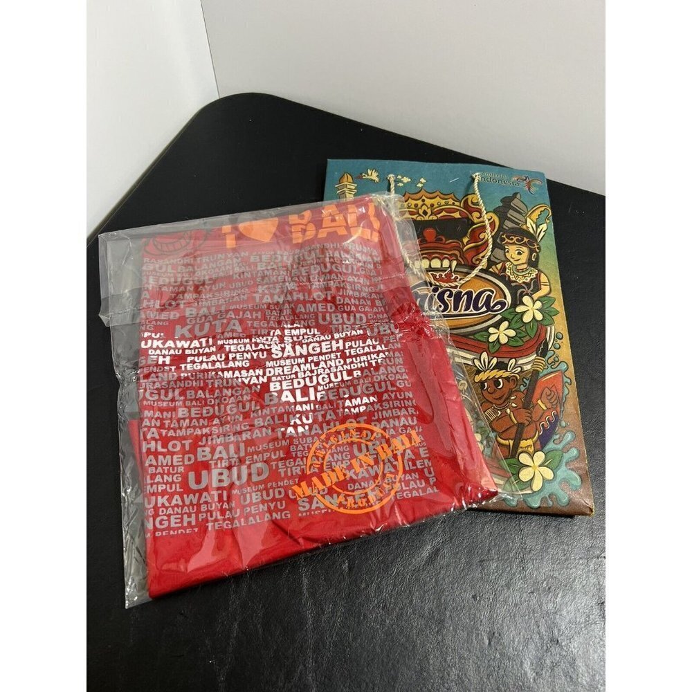 I love BALI Red  T-SHIRT Boy Girl Kids, Size Small, By Krisna